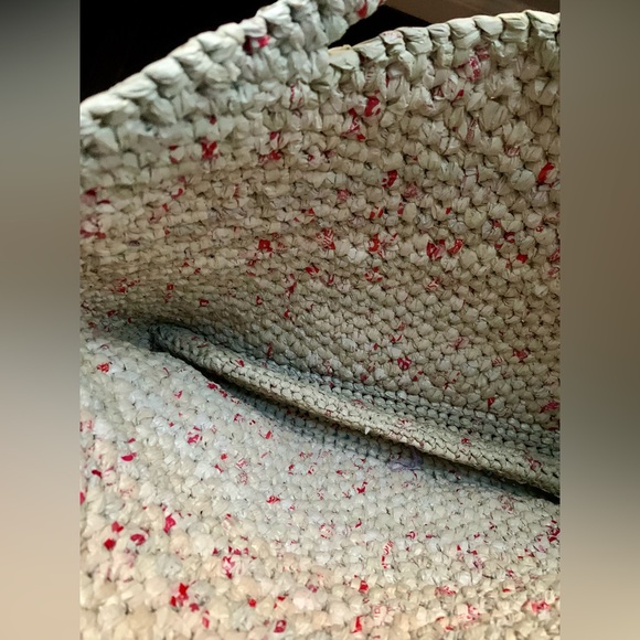 New Handmade Crotched Recycled Plastic Bags Tote Bag, Upcycling - Picture 6 of 10